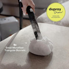 Dupray Small Triangle Bonnets – Reusable Microfiber Cleaning Pads for Steam Cleaners, Precision Fit Steam Mop Accessories for Hard Floors, Tiles, Grout – Pack of 5
