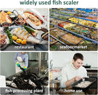 3Pcs Fish Scaler Remover, Fish Scaler Brush, Stainless Steel Fish Cleaning Kit Fish Scaler Fish Skin Graters Cleaning Peeler Scaler Scraper with Bottle Opener for Kitchen Fish Scales Removing Peeling