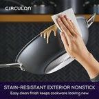 Circulon A1 Series with ScratchDefense Technology Nonstick Induction Stir Fry Pan, 13.25 Inch, Graphite