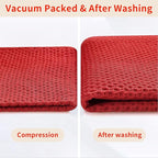 Homaxy 100% Cotton Waffle Weave Kitchen Dish Towels, Ultra Soft Absorbent Quick Drying Cleaning Towel, 13 x 28 Inches, 8-Pack, Brick Red