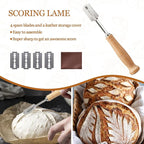 Banneton Bread Proofing Basket - Rattan Proofing Baskets for Sourdough Bread | Banneton Baskets Bowls with Linen Liners for Artisan Homemade Bread Baking (9 inch & 10 inch Basket with Baking Supplies)