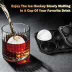 2 Pack Baseball Ice Cube Mold 2.1 Inch Large Silicone Baseball Ice Cube Molds Fun Shapes Craft Sphere Ice Molds Novelty Christmas Gifts for Men Women Cocktails, Bourbon,Brandy, Whiskey(2, Baseball)