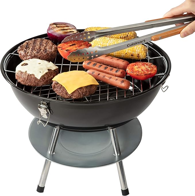 Cuisinart CCG-216 Portable Charcoal Grill, 16", Black