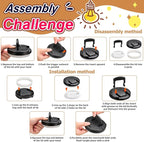 Bento Lunch Box for Kids with 8oz Soup Thermo,Kids Leakproof Lunch Food Containers with 4 Compartment,Kid Insulated Thermo Hot Food Jar for School,Trvael-Black
