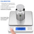 Smart Weigh Digital Pro Pocket Scale 500g x 0.01 Grams Precise Weighing Professional Weight Food Ounces & Grams Mini Kitchen Jewelry Portable Herb Pocket Scale, Hold and Counting Function Back-Lit LCD