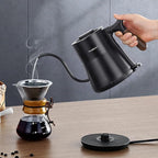 Gooseneck Electric Kettle, 1000W, Pour-over Coffee & Tea, Stainless Steel, Hot Water, 0.8L, Small, Auto Shut-Off & Boil Dry Protection, BPA Free