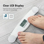 NUTRI FIT Digital Bathroom Scale for Body Weight Loss, Precision Weighing, High Accuracy, 330 lbs Capacity, Step-on Technology with AAA Batteries, Birthday Gifts, Bright White