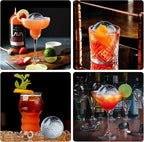 4 Holes Ice Cubes Silicone 2.5 inch Golf Ball Ice Cube Molds for Whiskey, Cocktails, Beer, Golf Gift, Party Tray with Funnel