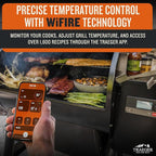Traeger Grills Pro 780 Wood Pellet Smoker Grill, 6-in-1 BBQ Pellet Grill Combo, WiFi and App-Connected Electric Smoker, 780 Square Inches of Grilling Area, Temperature Control, Black Finish