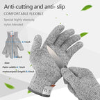SPEENSUN Oyster Shucking Knife - Not Easy to Break and Bend, More Secure with Gloves (2 Knife and 1 Glove L) - Best Oyster Shucking Set