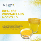 Snowy River Yellow, Cocktail & Margarita Sugar Rimmer - Vibrant Naturally Colored Sugar for Cocktail Rimming, Baking & Decorating, Medium Crystal - 16oz