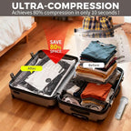 Vacuum Seal Bags for Clothing Travel with USB Electric Pump, FIRRAX 15 Combo Carry-on Size Space Saver Vacuum Storage Bags (5 Large+5 Medium+5 Small), Compression Packing for Luggage and Suitcase