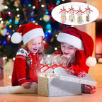 36 Sets 8 Inch Christmas Whisks Gifts DIY Fillable Christmas Tree Ornaments Xmas Colored Silicone Whisks for Cooking Heat Resistant Egg Beaters with Card Rope Bag for Candy Holder