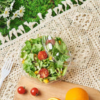 [24 oz. 150 Sets Clear Plastic Salad Bowls with Airtight Lids Disposable To Go Mixing Containers Serving for Fruit, Quinoa, Lunch and Meal Prep