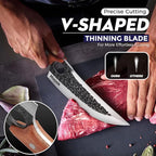Huusk Chef Knives, Upgraded Viking Knife with Sheath Hand Forged Butcher Knife for Meat Cutting, Sharp Meat Cleaver for Kitchen and Outdoor, Thanksgiving Christmas Gifts