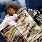 Motorcycle Throw Blanket Gift for Men – Vintage Biker Decor for Man Cave, Garage, Bedroom & Living Room, Chopper Style Sofa Bed Accent, Motorcycle Lovers & Riders, 50'' x 60''