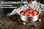 Leonyo 6 Inch Small Cake Pans Round Set of 3, Stainless Steel Smash 6Inch Round Cake Pan Tins Set for Baking, Metal Circle Layer Tin for Birthday Wedding Party, Dishwasher Oven Safe