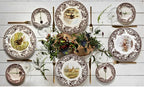Spode Woodland American Wildlife Mule Deer Dinner Plate - Rustic Earthenware Tableware, 10.5" Collectible Plate for Holiday Dining, Dishwasher, Microwave, Oven Safe - Made in England