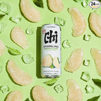 CHI FOREST Pomelo Sparkling Water Beverage, Zero Sugar Drinks, Zero Artificial Flavor, 11.16 fl oz Cans (Pack of 24)