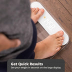 Greater Goods Digital AccuCheck Bathroom Scale for Body Weight, Capacity up to 400 lbs, Batteries Included, Clear