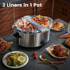 Slow Cooker Liners, Hotensil 13"x 21" 30 Count Cooking Bags Large Size Disposable Pot Liners, Fit 3QT to 8.5QT for Slow Cooker Cooking Trays, Multi-Purpose Durable Liners Plastic Bags, BPA Free