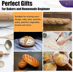 KUNIFU Bread Lame Bread Scoring Tool for Sourdough Scoring, Ceramic Scoring Knife for Bread Baking, Bread Scorer with Protective Cover, for Homemade and Bakery Use