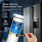 Waterdrop Plus XWF Replacement for GE® XWF, WR17X30702, NSF/ANSI 401&53&42&372 Certified, 𝐑𝐞𝐝𝐮𝐜𝐢𝐧𝐠 𝐏𝐅𝐀𝐒, 2 Filters