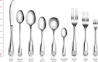 New Star Foodservice 58246 Shell Pattern, 18/0 Stainless Steel, Dinner Knife, 8.6-inch, Set of 12