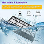 3 Pack EF-12 HEPA Filter Replacement for Kenmore 62731, 52731, 81615, 81614, BC4026 Canister Vacuum Cleaner, 600 Series Exhaust Filter for Kenmore canister vacuum filter, Compare To Part# 591021101