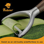Serrated Blade Premium Y Type 304 Stainless Steel Multifunctional Kitchen Peeler Real Wood Handle Ultra Sharp Blade Vegetable Potato Apple(Wenge)