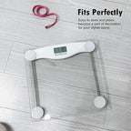 NUTRI FIT Digital Bathroom Scale for Body Weight Loss, Precision Weighing, High Accuracy, 330 lbs Capacity, Step-on Technology with AAA Batteries, Birthday Gifts, Bright White