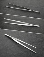 2 Pcs 8.5 Inch Kitchen Tweezers Fine Tweezer Tongs, MSY BIGSUNNY Stainless Steel Food Tweezers Multi-function Cooking Tongs Kitchen Serving Tong