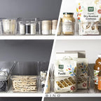 BINO | Plastic Storage Bins, Small | THE CURVE COLLECTION | Multi-Use Organizer Bins | Storage Containers Kitchen, Pantry and Home Organization | Fridge Organizers | Pantry Organization and Storage