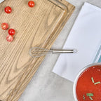 Restaurantware-German Standard 7.3 Inch French Whisk, 1 Dishwashable Kitchen Wire Whisk - Ergonomic Handle, Durable, Stainless Steel French Whip, For Blending, Stirring, Mixing Of Ingredients