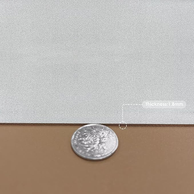 Leather Desk Mat,1.8mm Thick,16x60 Inch Desk Cover,Desk Protector Mat,Dresser Cover Top,Leather Table Cover,Side Table Cover,Office Desk Cover,Office Table Cover(Khaki+Silvery,16x60)