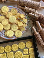 Embossed Rolling Pin for Ceramic WILD POPPY. Clay Roller and Ceramic Stamp for Embossing Pottery. Baking Gifts for Women by Algis Crafts for Embossed Cookies