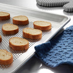 GRIDMANN 13" x 18" Commercial Grade Perforated Aluminum Baking Sheet Pan, Half Size Baking Tray - 6 Pans