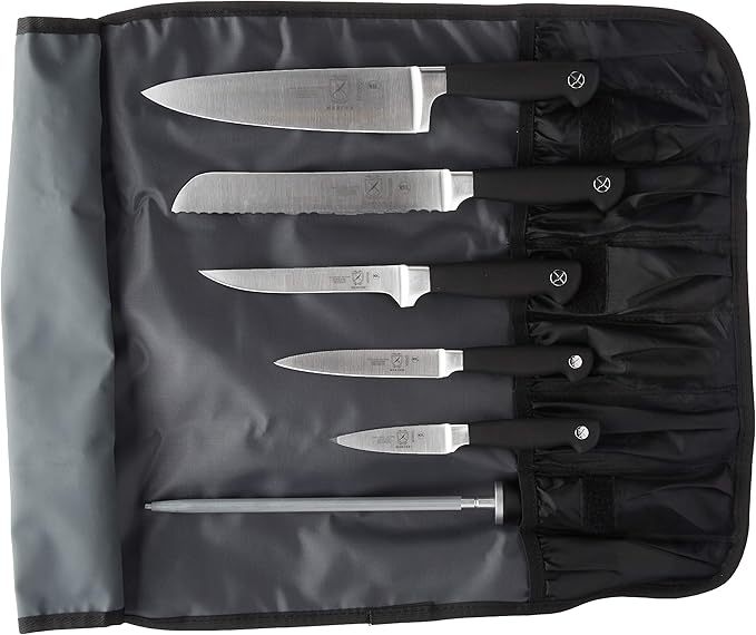 Mercer Culinary Genesis 7-Piece Forged Knife Roll Set