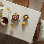 ISAENNE Designer Vintage Linen Elegant Table Cloth Rectangle,Chinoiserie Floral Tablecloth,Durable Decor Tablecloths for Dining Thanksgiving Kitchen Christmas Party,55"*87"-Segerman B