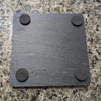 Power & Protection: V-Twin Engine Coasters for Your Ride - Square Slate - Set of 8