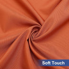 homing Rectangle Table Cloth Cover, Waterproof Polyester Elastic Fitted Tablecloth, Fits for 4 Foot Folding Tables, Washable Table Protector for Fall, Thanksgiving, Harvest Party (Rust, 30" x 48")