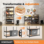 HOMEDANT 28"W x 12.3"D x 59.5"H 5-tier Boltless Metal Shelving Unit Adjustable Garage Storage Utility Rack Heavy Duty Shelves Organization Multipurpose Shelf Warehouse Kitchen Living Room pantry 4Pack