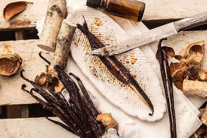 25 Vanilla Beans - Whole Extract Grade B Pods for Baking, Homemade Extract, Brewing, Coffee, Cooking - Tahitian