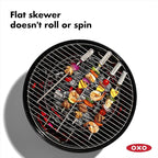 OXO Good Grips Grilling Tools, Stainless Steel Grilling Skewers - Set of 6