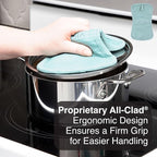 All-Clad Premium Pot Holder & Hot Pad: Heat Resistant up to 500 Degrees - 100% Cotton, 10"x6.25" Hot Pad for Kitchen and Barbeque, 1-Pack, Rainfall