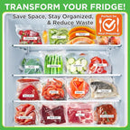 NutriChef Vacuum Sealer For Food - Automatic Air Sealing Machine for Dry & Moist Foods, LED Touch Controls, Includes Vacuum Bags, Hose & Wine Stopper, High Suction Power