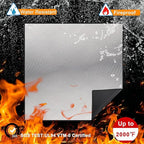 DocSafe 40 x 40 inches Square Fire Pit Mat,4-Layer Fireproof Under Grill Mat Heat Insulated Indoor Fireplace Pad Protector for Deck,Patios,Grass,BBQ Smoker, Portable Reusable Oil-Proof and Waterproof