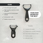 A Bar Above Gold Citrus Peeler, Premium Stainless Steel Fruit Peeler for Oranges, Lemons, and Garnishes, Ergonomic Bar Tool for Peeling Citrus, Cocktail Garnish Zester, Bartender Tool for Home and Bar