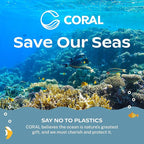 CORAL Light Brown 100% Compostable Forks - 120 Heavy Duty Forks (7.0 inch) - Break Resistant with Smooth Edges, Ocean Friendly Alternative to Plastic Silverware - Biodegradable & Disposable Forks