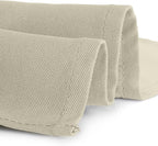 Gee Di Moda Rectangle Tablecloth - 60 x 84 Inch Ivory Table Cloth for 5 Foot Rectangle Table - Heavy Duty Washable Fabric - for 5 Ft Buffet Table, Holiday Party, Dinner, Wedding & Baby Shower